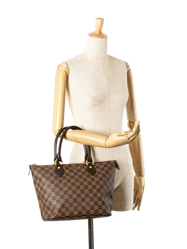 Louis Vuitton Pre-Owned 2007 Damier Ebene Saleya PM Handbag | Brown |  FARFETCH