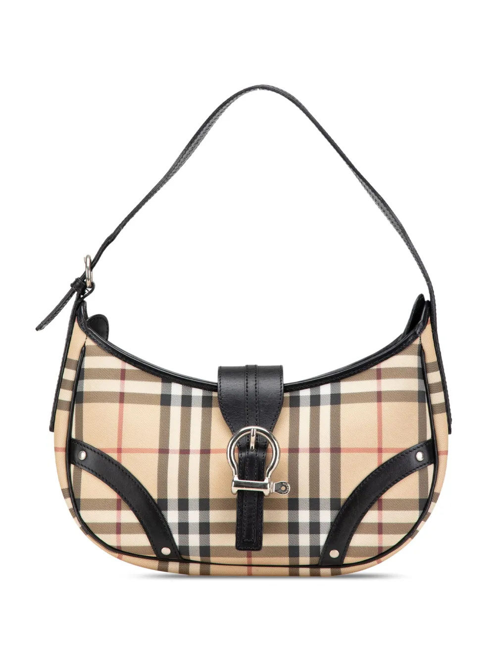 Burberry Pre-Owned 2000-2017 Small House Check Coated Canvas Buckle Burberry Pre-Owned 2000-2017 Small House Check Coated Canvas Buckle