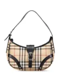 Burberry Pre-Owned 2000-2017 Small House Check Coated Canvas Buckle shoulder bag - Brown