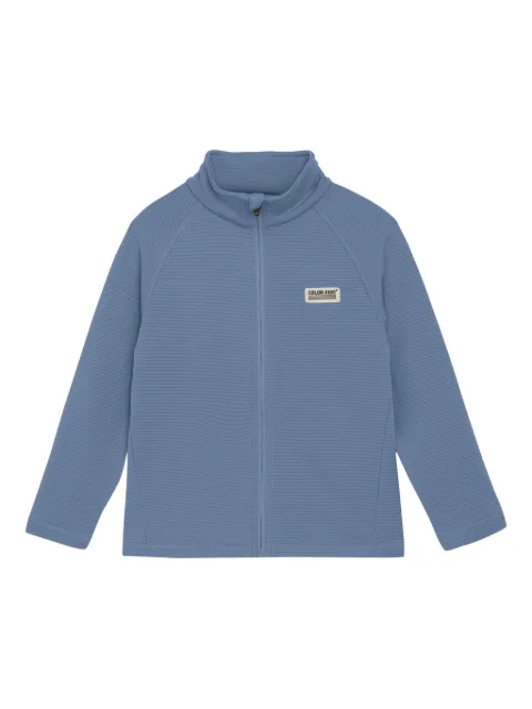 COLOR KIDS Geripptes Sweatshirt mit Reißverschluss
