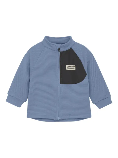 COLOR KIDS chamarra bomber con paneles de canalé