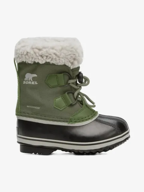 SOREL KIDS waterproof faux fur-lined snow boots