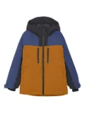 COLOR KIDS colour-block hooded jacket - Orange