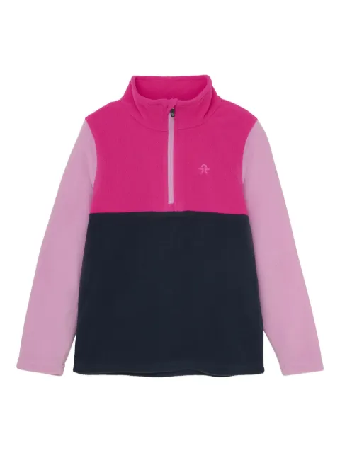 COLOR KIDS colour-block fleece pullover