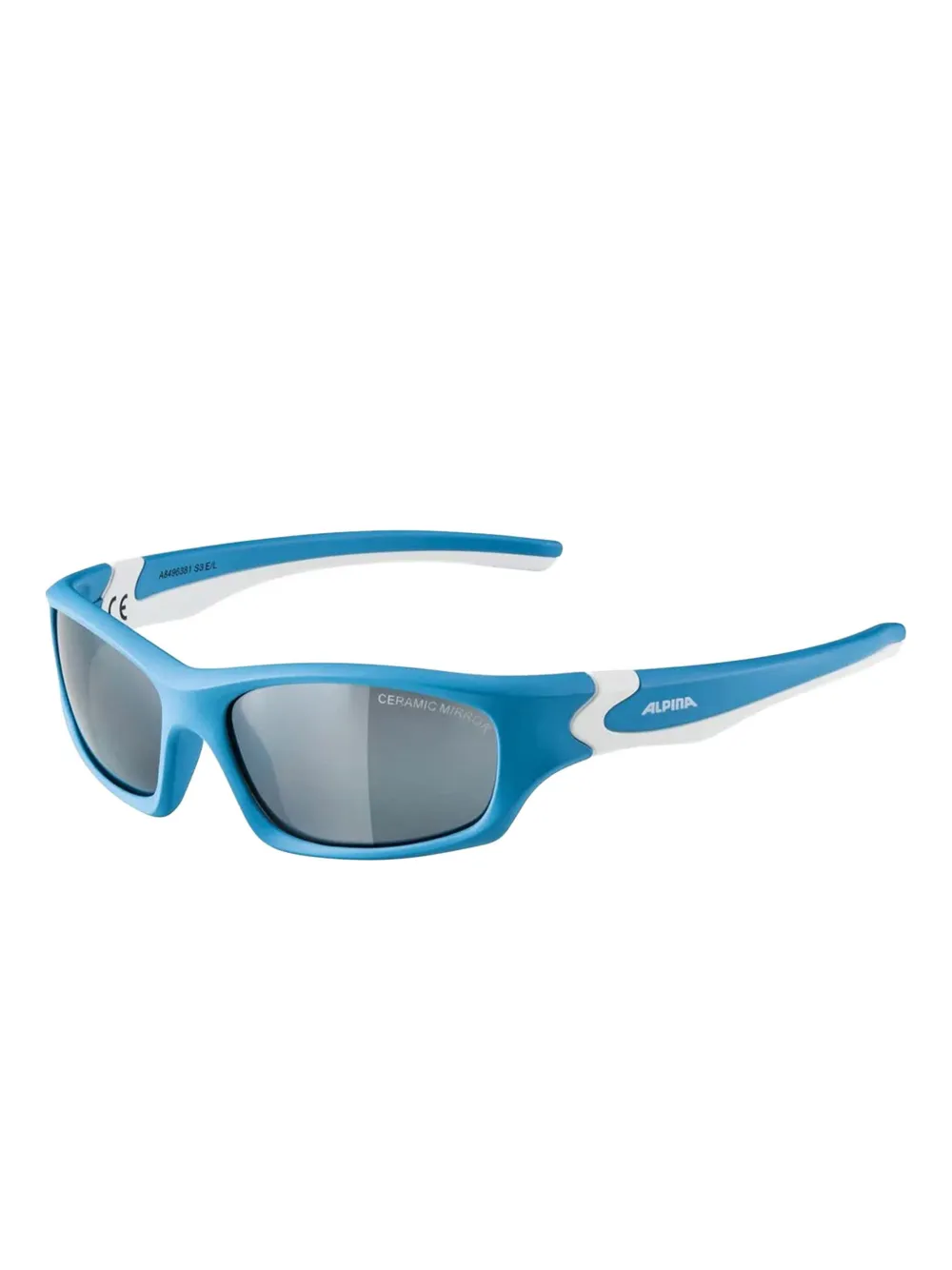 ALPINA KIDS Zonnebril met rechthoekig montuur Blauw