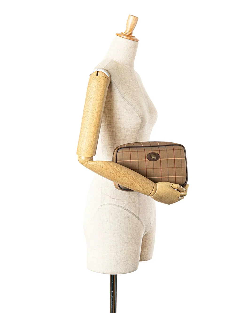 Burberry Pre-Owned 20th Century Vintage Check Canvas clutch bag | Pre-Owned | Image 2