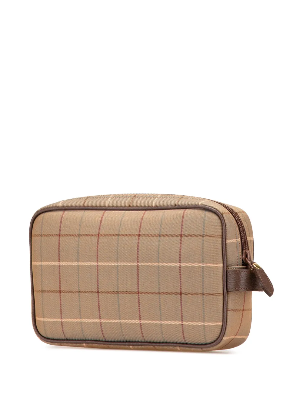 Pre-owned Burberry 20th Century Vintage Check Canvas Clutch Bag