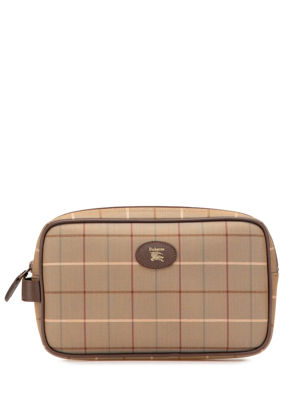 Burberry Pre-Owned 20th Century Vintage Check Canvas clutch bag | Brown | Image 1