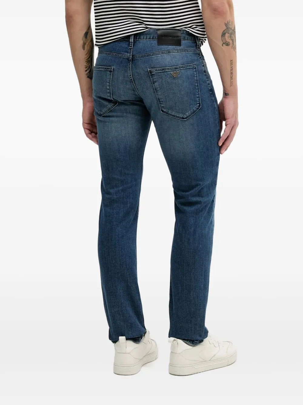 Emporio Armani Jeans met logo - Blauw