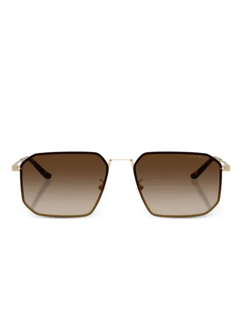 Emporio Armani lentes de sol con armazón geométrica