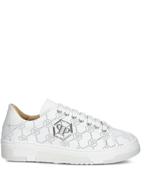 Philipp Plein logo-plaque perforated sneakers