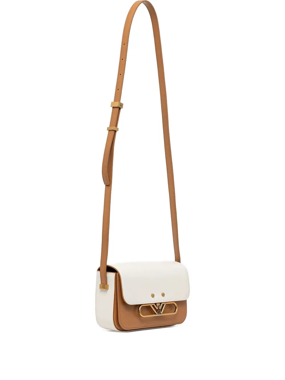 Emporio Armani two-tone cross-body bag | Neutrals | Image 1