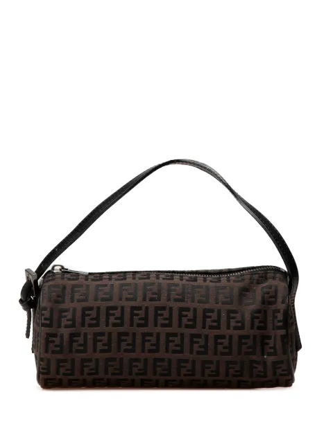 Fendi Pre-Owned 20th Century Zucchino Canvas Barrel Pochette handbag