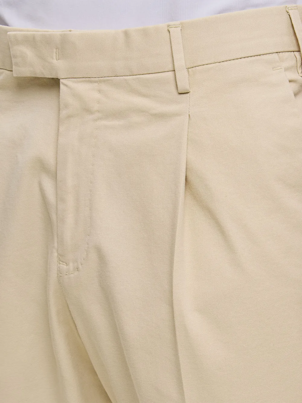 PT Torino single-pleat diagonal-pocket trousers Beige