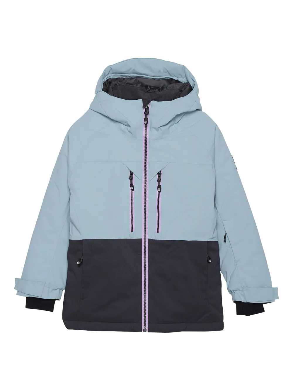 COLOR KIDS two-tone hooded jacket | Blue | Image 1