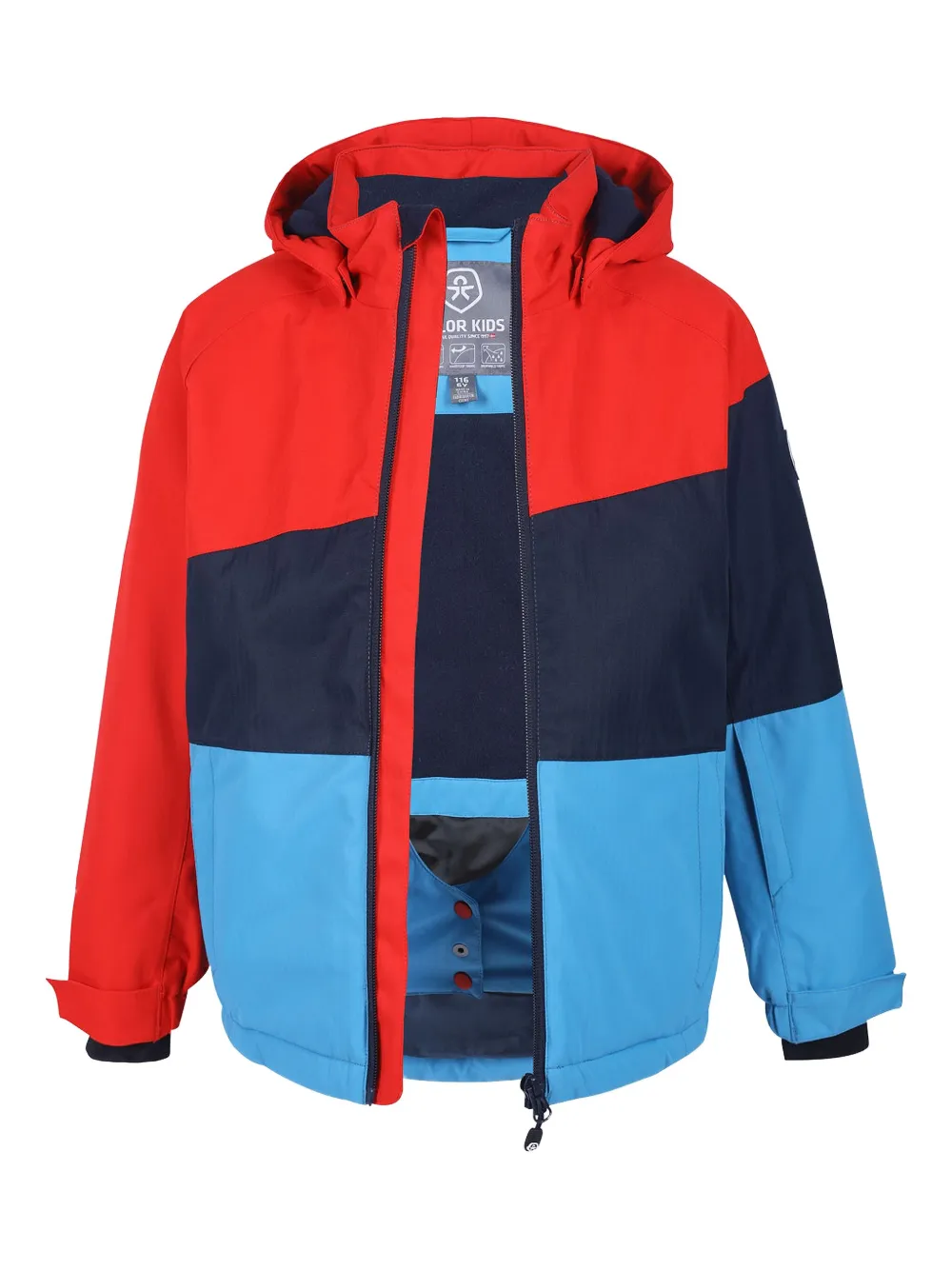 COLOR KIDS Jack met colourblocking Rood