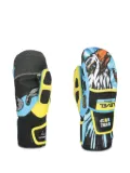 LEVEL KIDS eagle-print gloves - Black