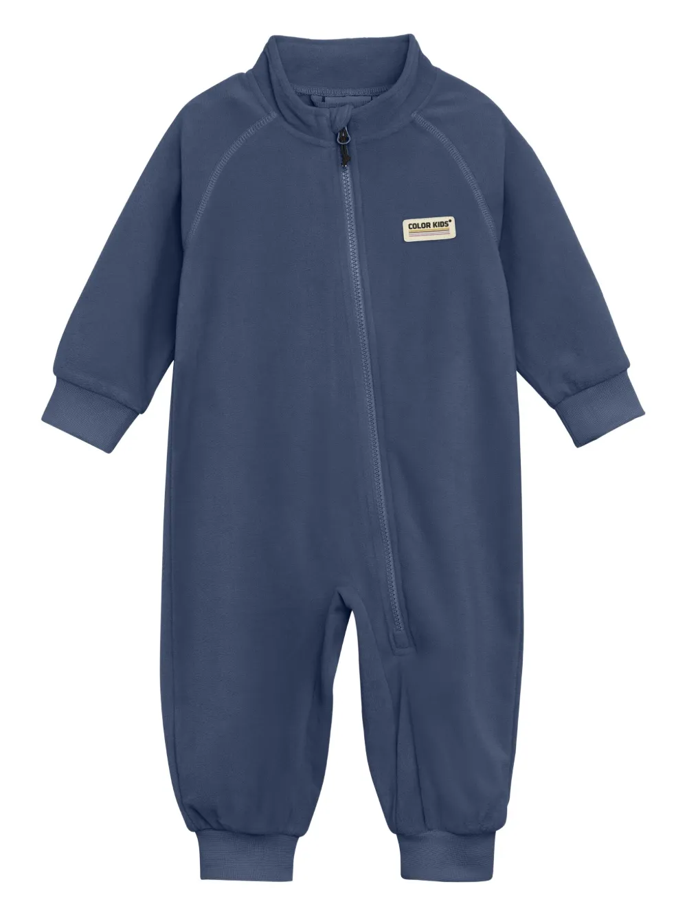 COLOR KIDS ジップアップ ロンパース - ブルー COLOR KIDS ジップアップ ロンパース - ブルー