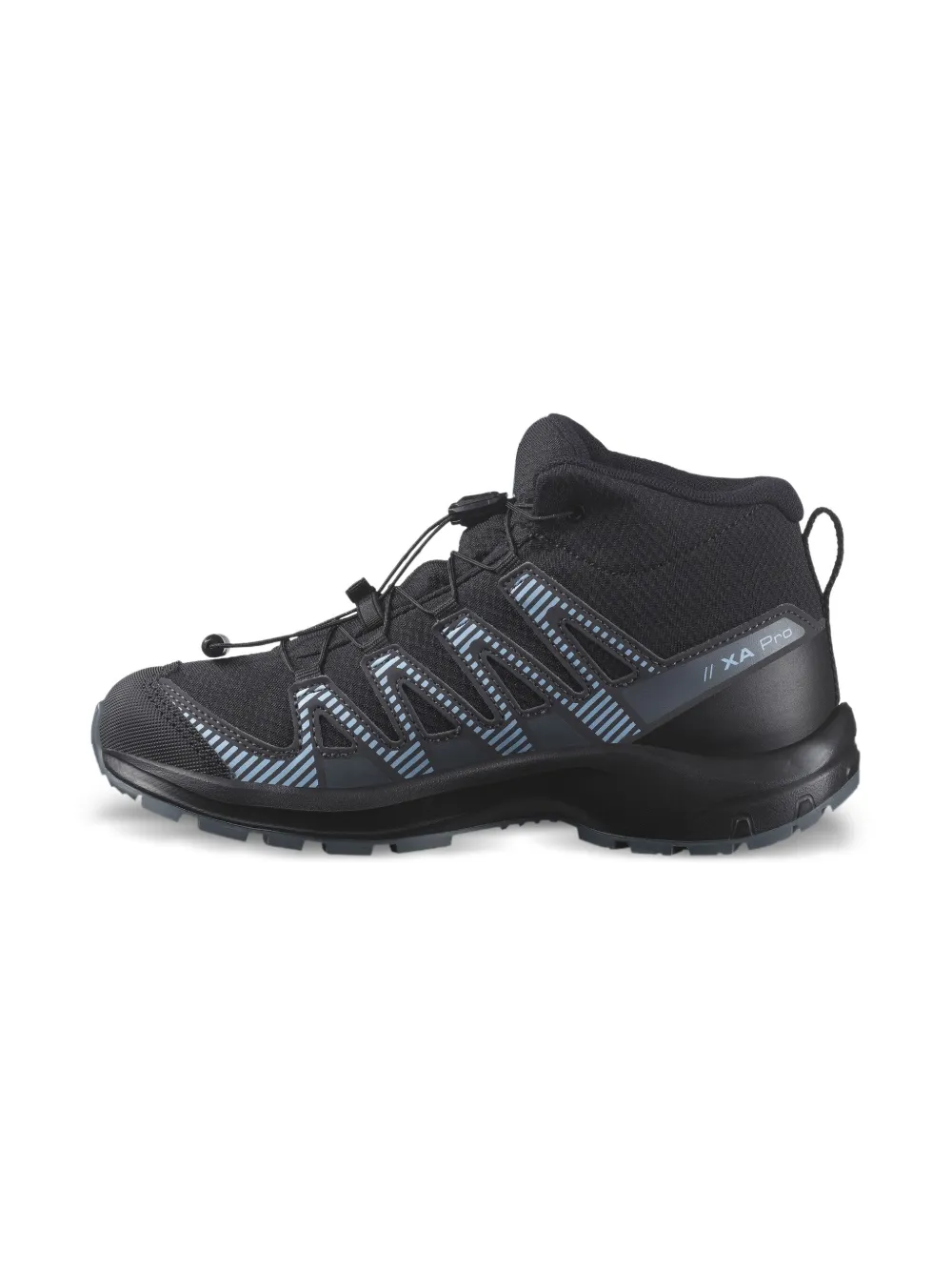 SALOMON KIDS lace-up hiking shoes Black