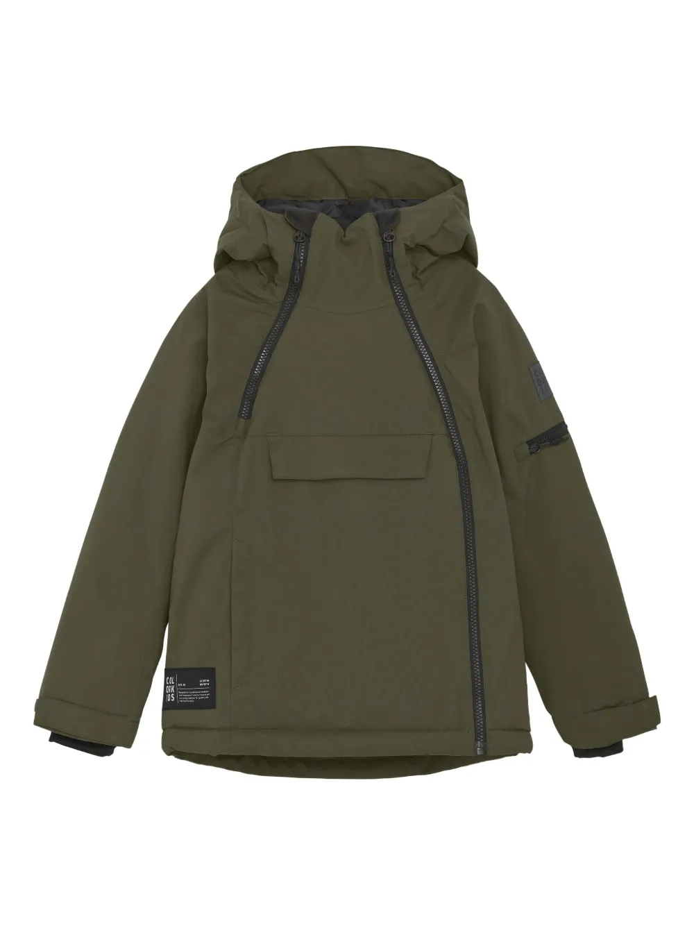 COLOR KIDS double-zip hooded jacket | Green | Image 1