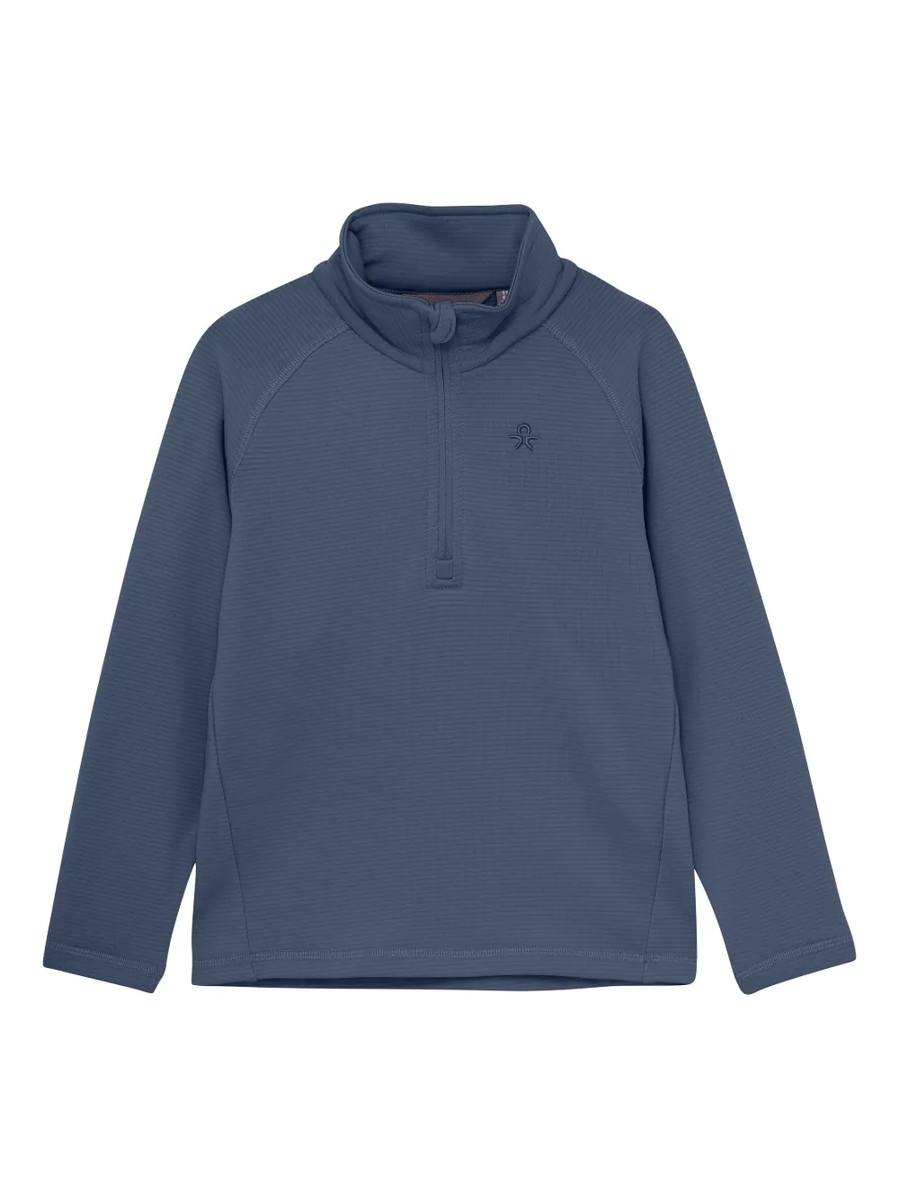 COLOR KIDS half-zip textured sweatshirt | Blue | Image 1