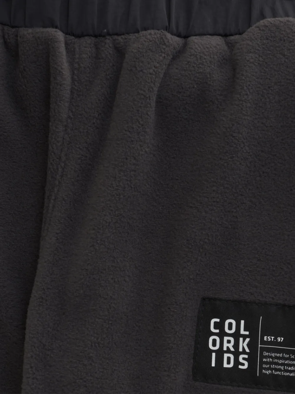 COLOR KIDS Trainingsbroek met fleece vlakken Grijs