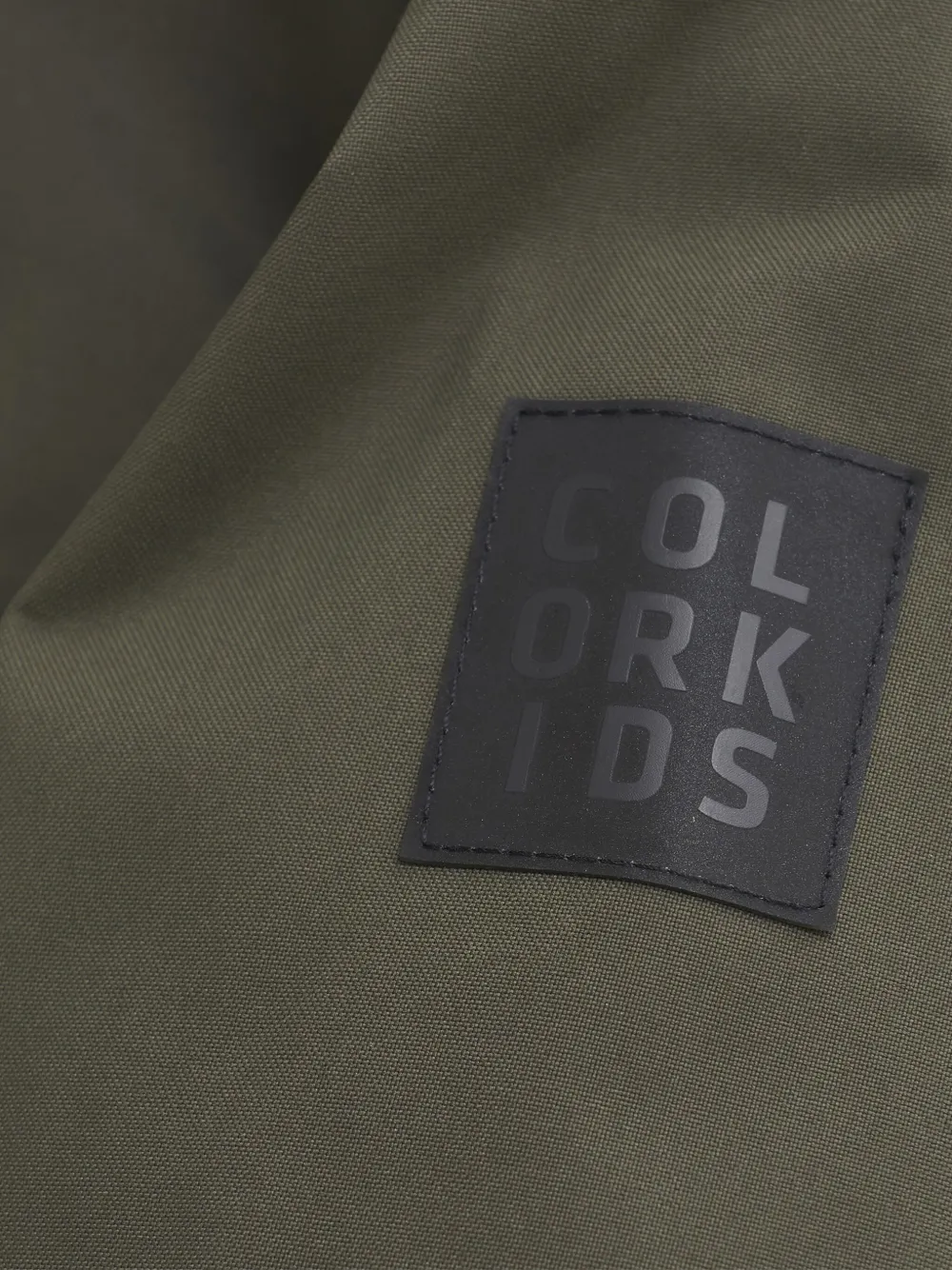 COLOR KIDS Jack met colourblocking en capuchon Groen