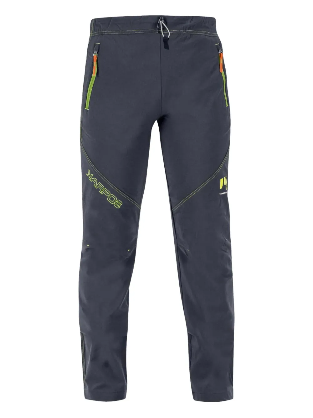 Karpos Kids' Drawstring-waistband Zip-pocket Trousers In Gray