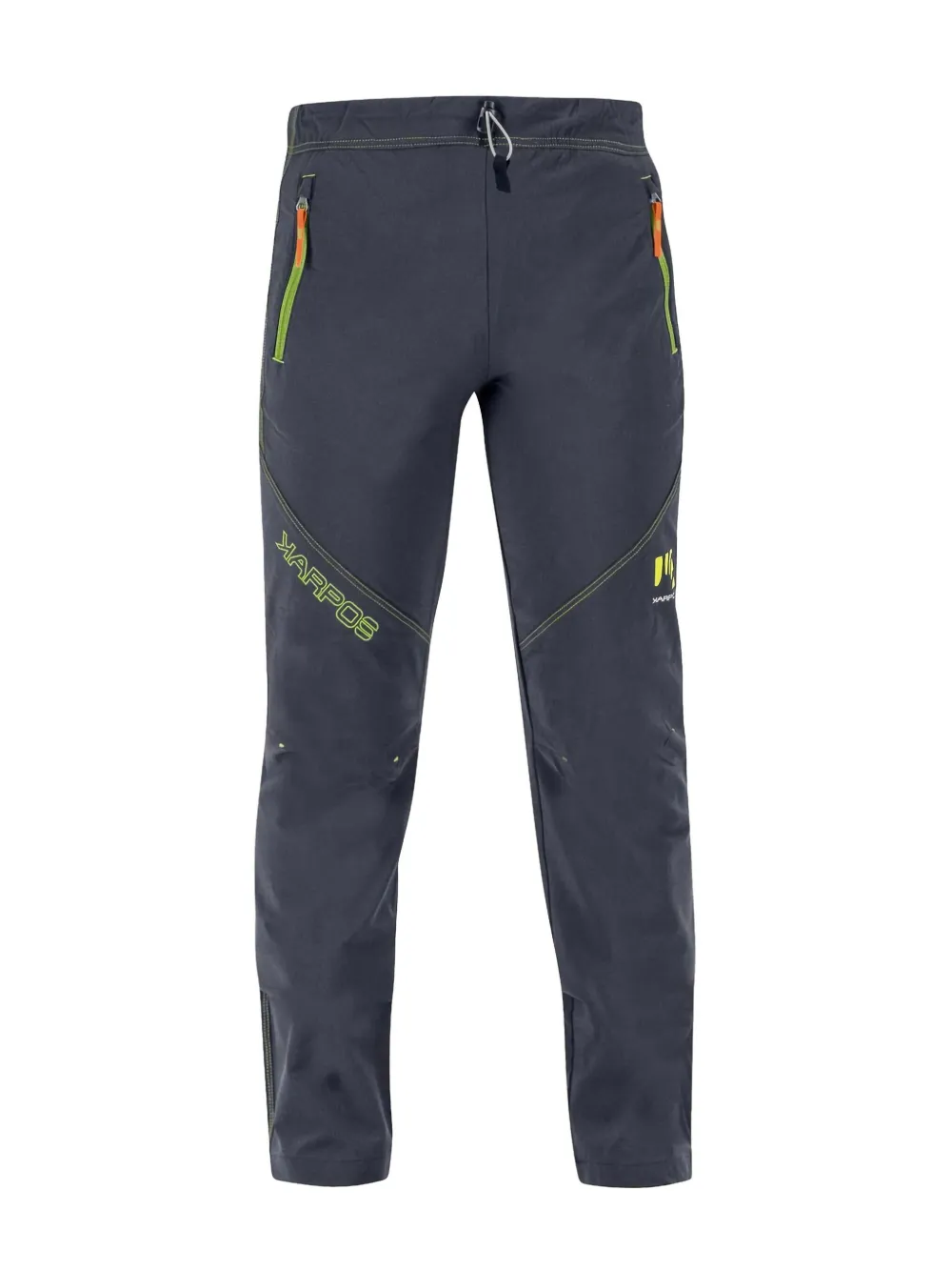 Karpos Drawstring-waistband Zip-pocket Trousers In Gray