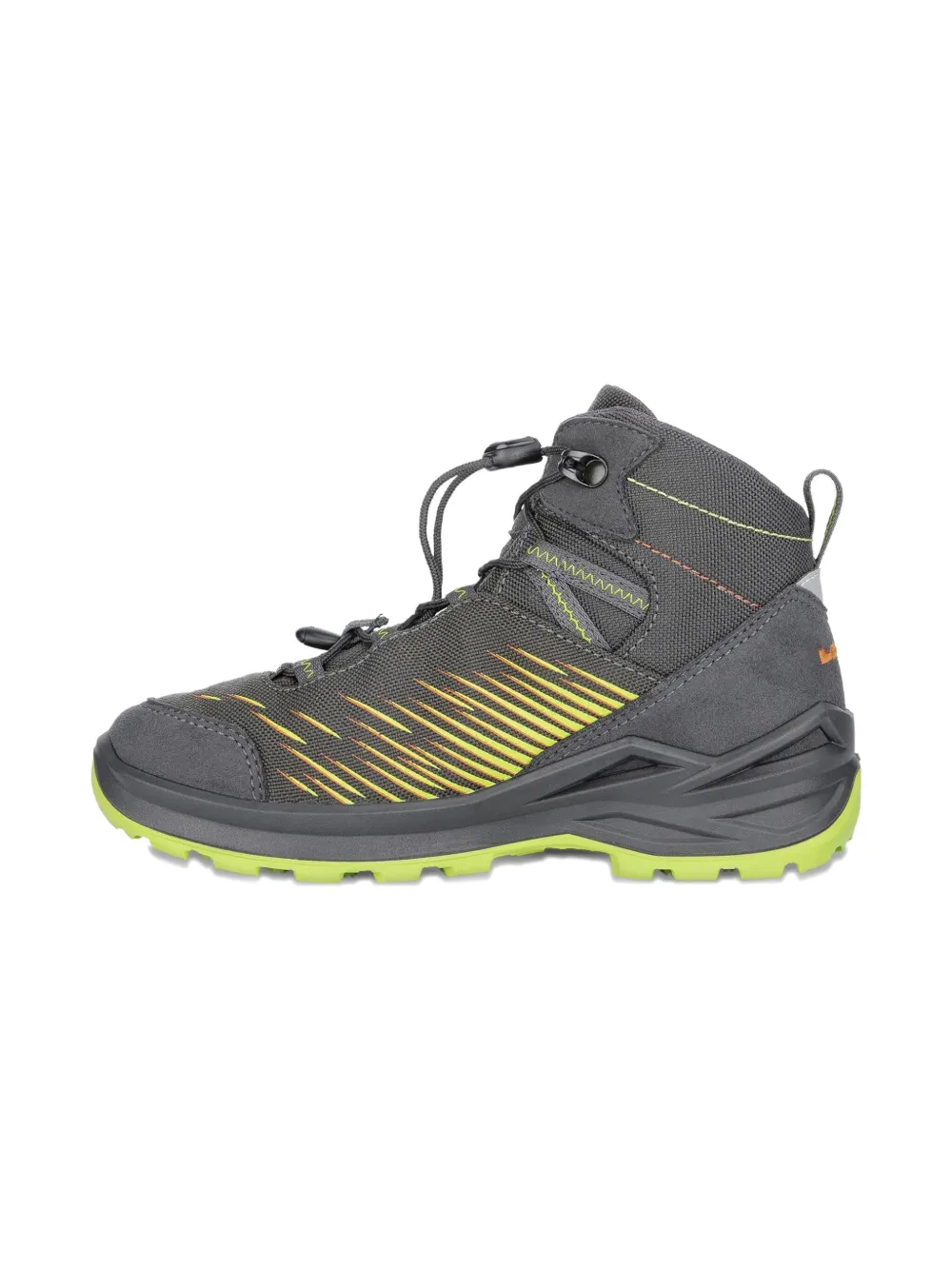 LOWA KIDS Zirrox Gtx Mid gestreepte wandellaarzen Grijs