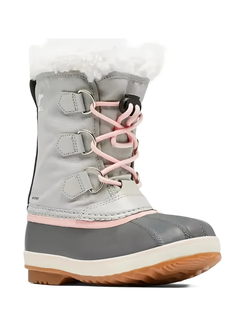SOREL KIDS lace-up toggle snow boots Grey