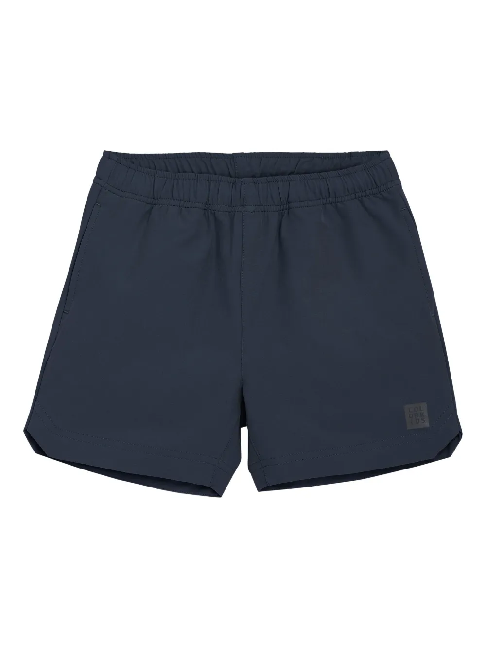 COLOR KIDS ロゴパッチ ショートパンツ - ブルー COLOR KIDS ロゴパッチ ショートパンツ - ブルー