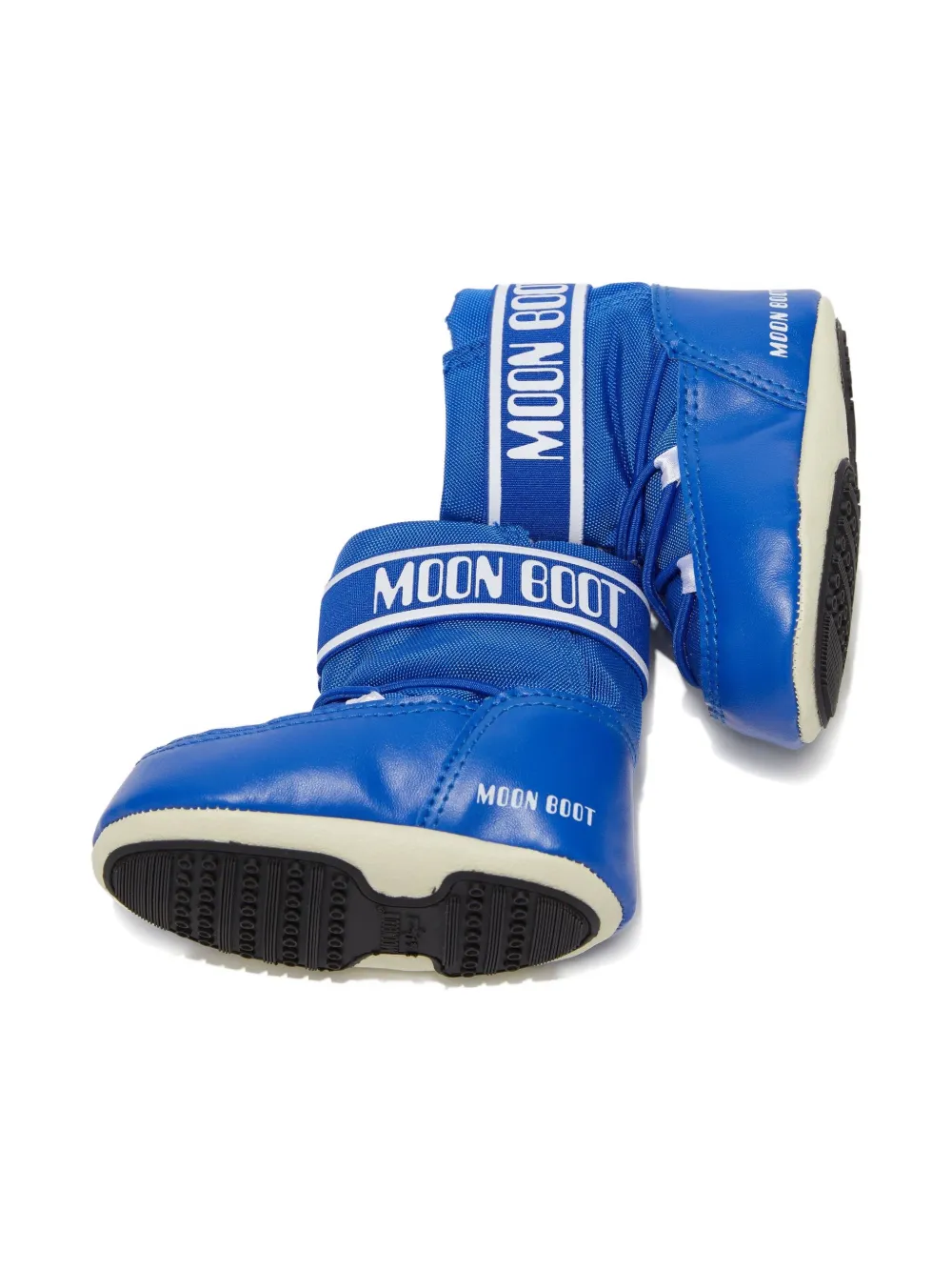 Moon Boot Kids logo-band boots Blue
