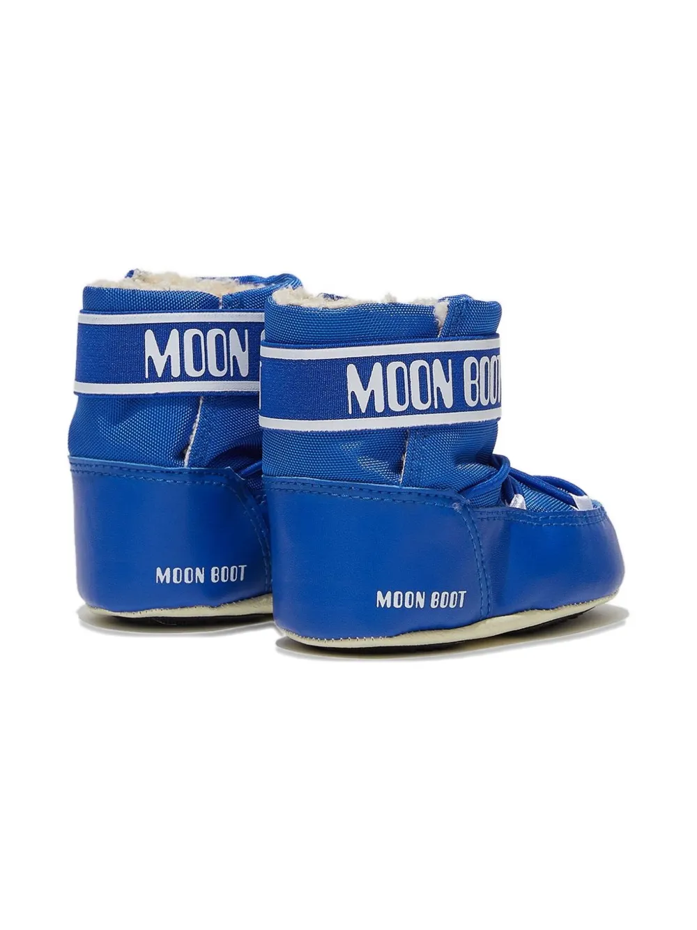 Moon Boot Kids logo-band boots Blue