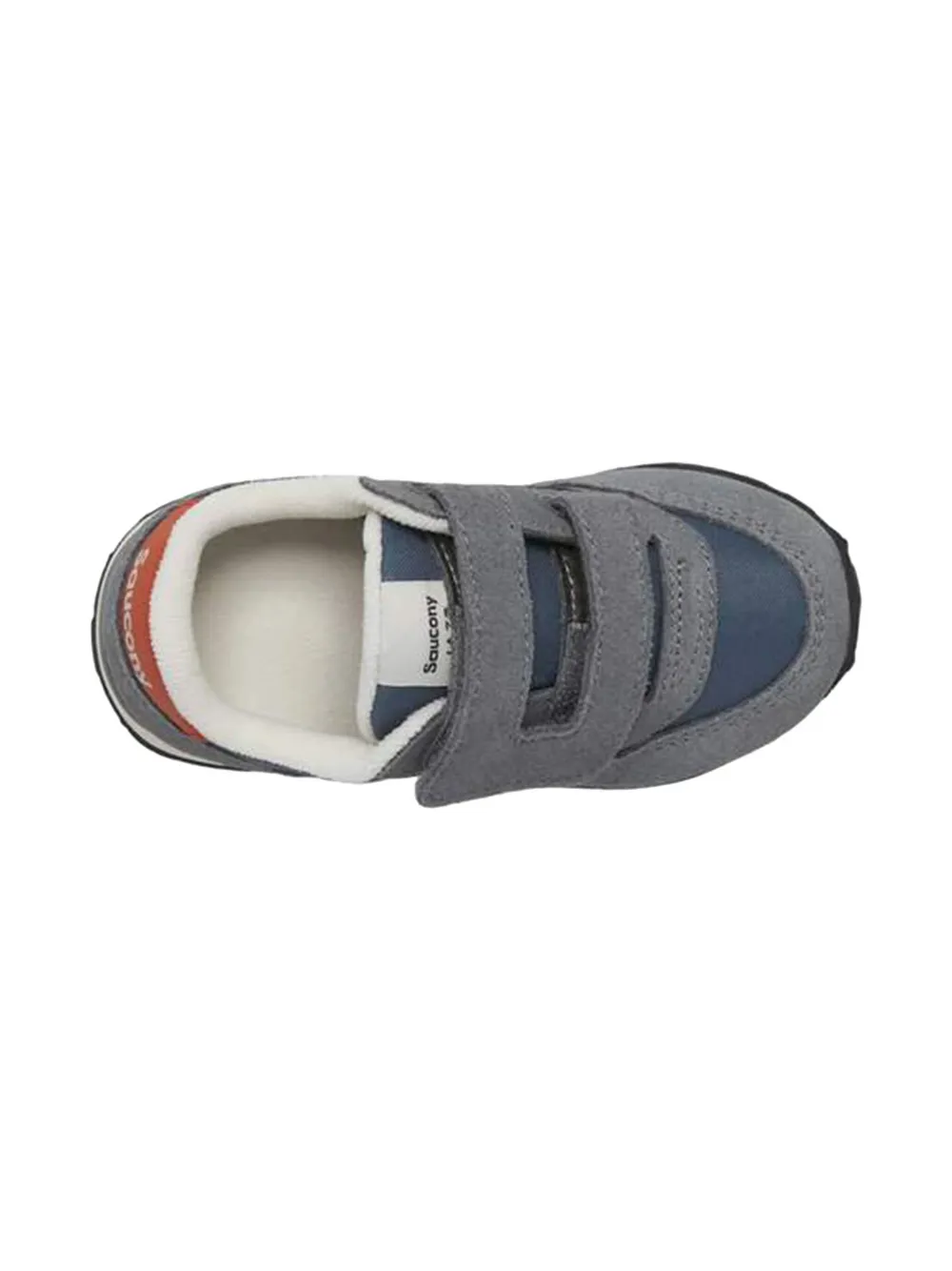 Saucony Kids Baby Jazz touch-strap suede sneakers Grey