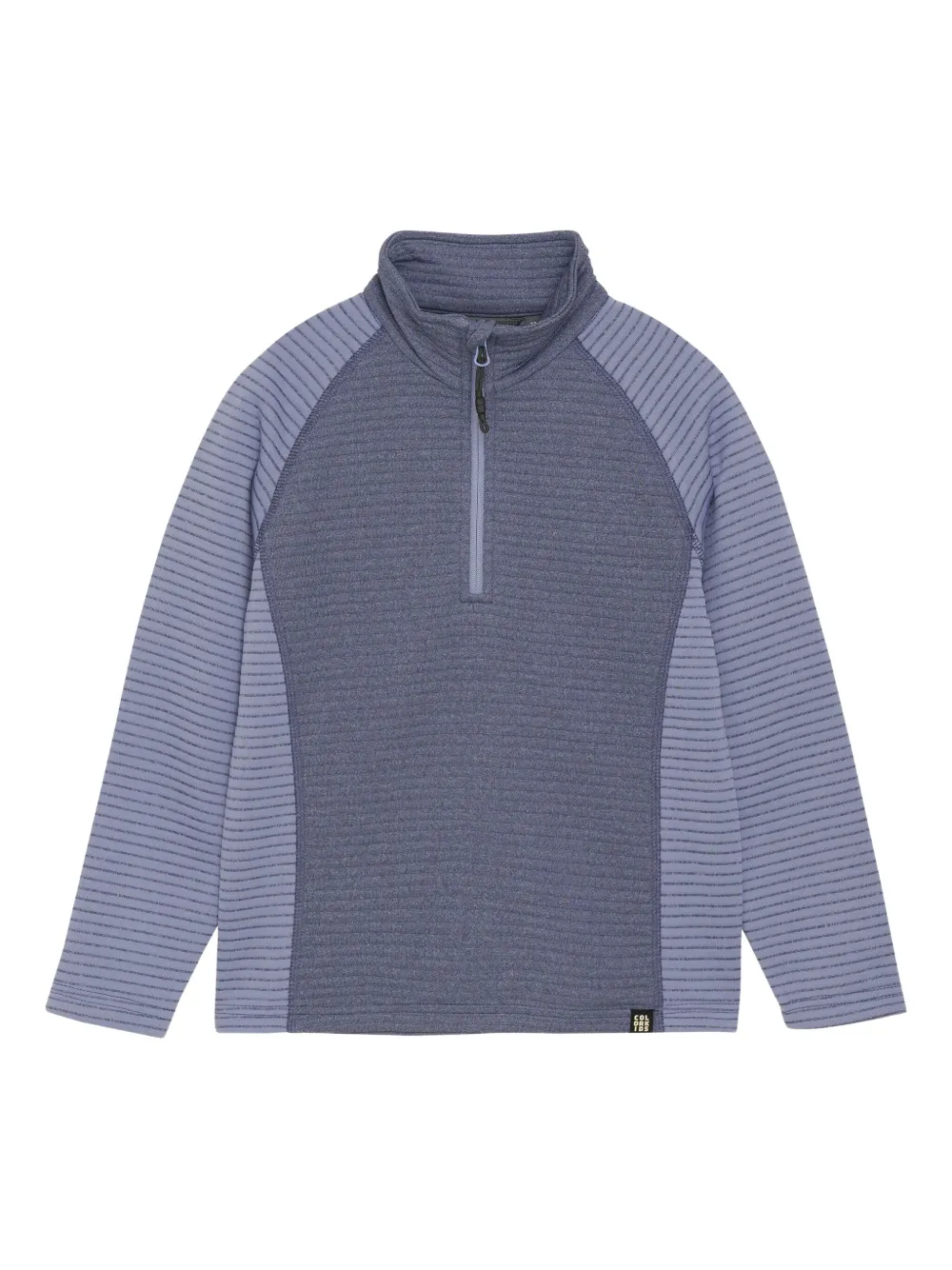 COLOR KIDS ribbed-panelled half-zip top | Grey | Image 1