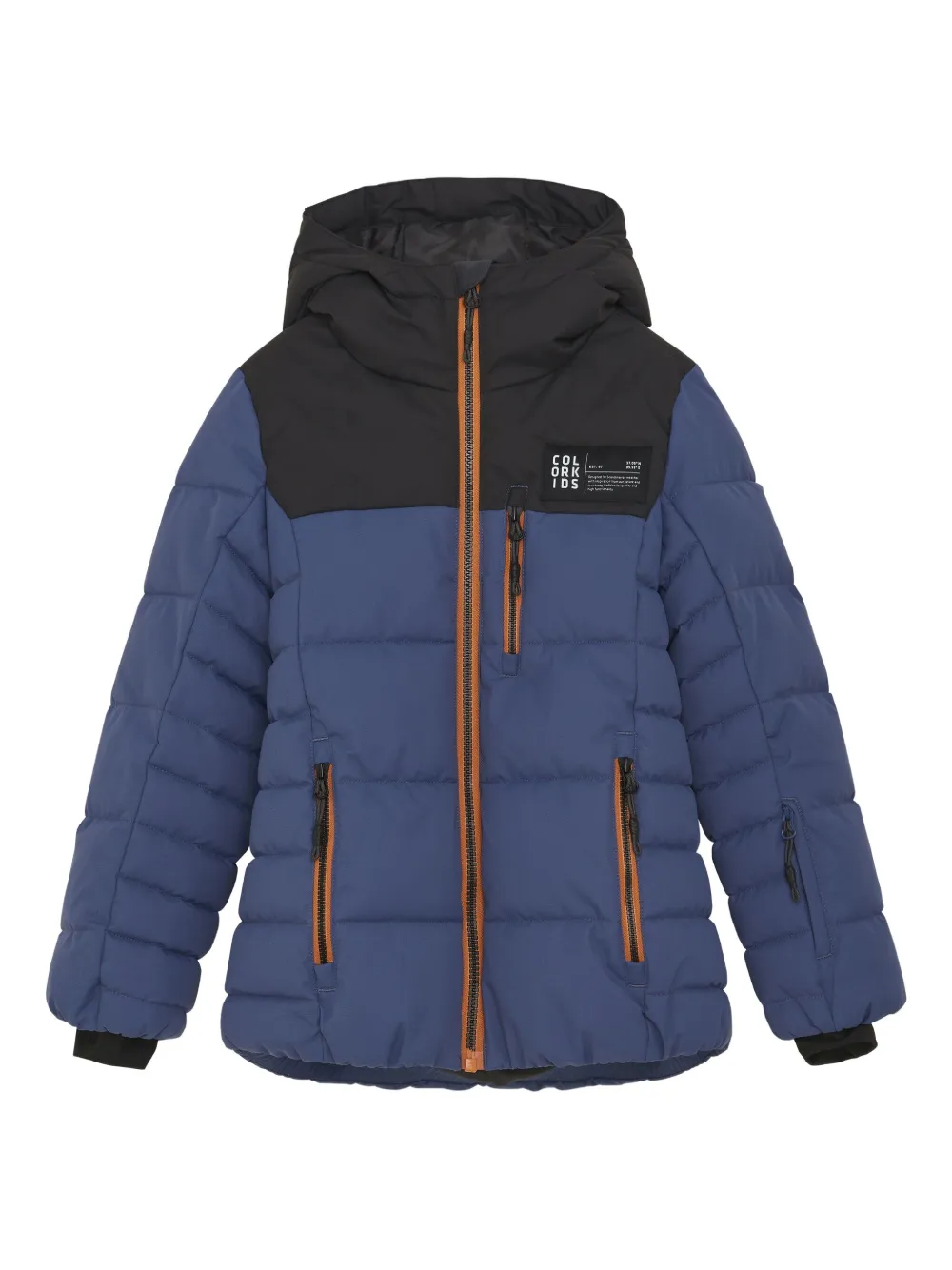 COLOR KIDS hooded puffer jacket | Blue | Image 1