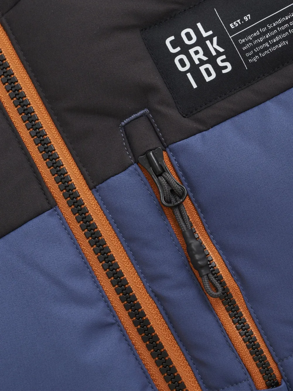 COLOR KIDS Donsjack met capuchon Blauw