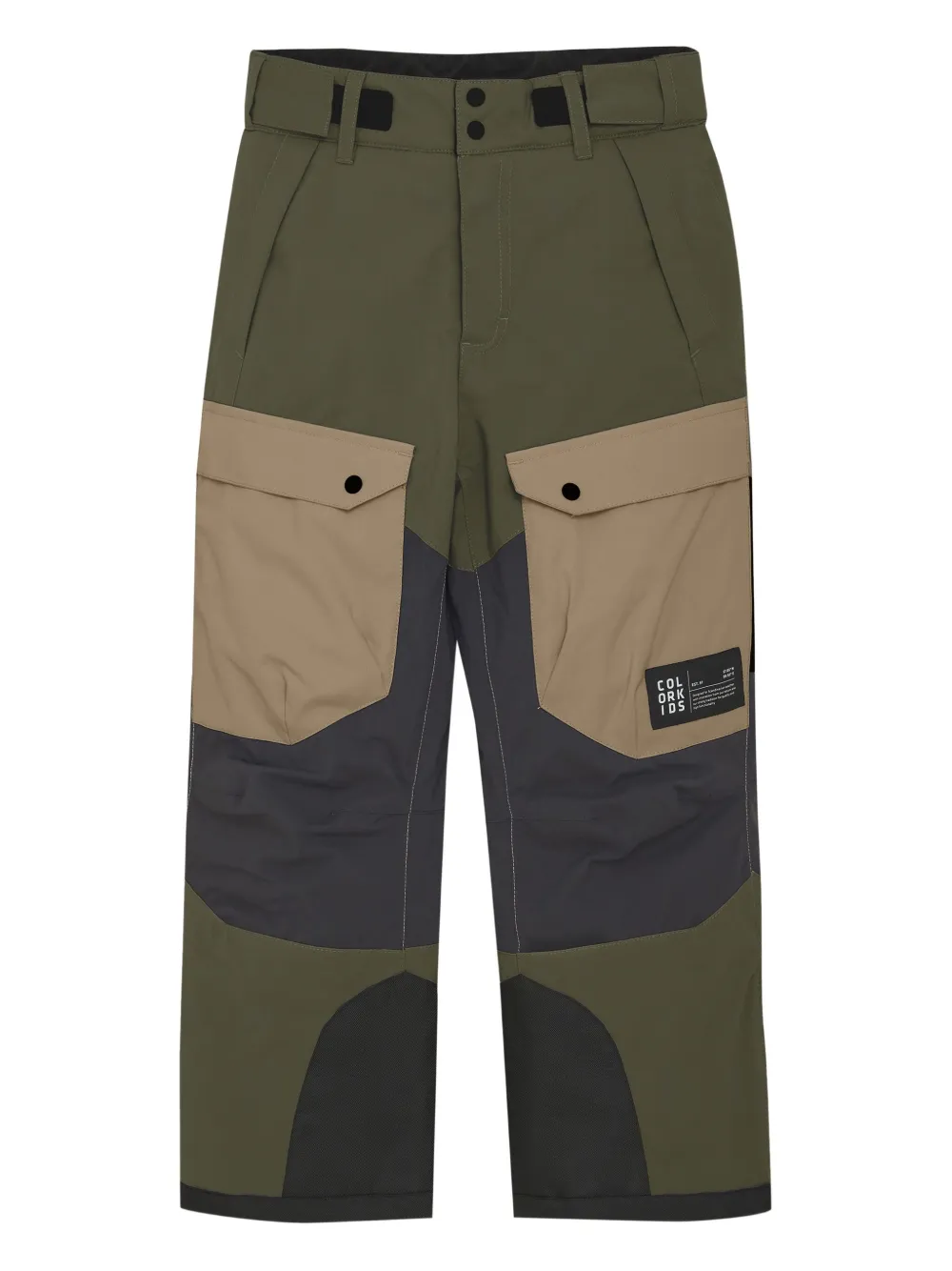 COLOR KIDS panelled casual trousers | Green | Image 1