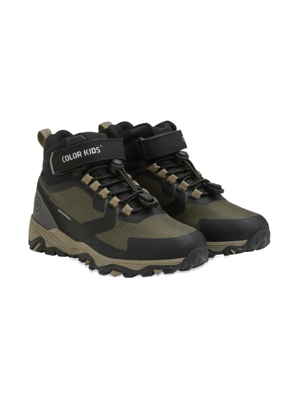 COLOR KIDS JR hook-and-loop waterproof boots | Green | Image 1