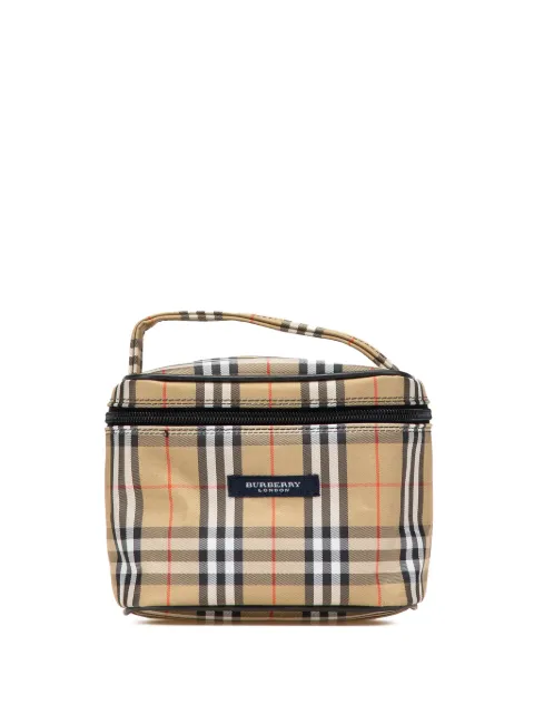 Burberry Pre-Owned 2000-2017 House Check Nylon vanity bag