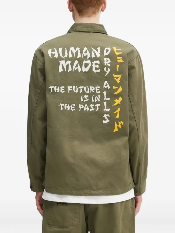 Human Made ハートモチーフ シャツジャケット | グリーン | FARFETCH JP