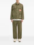 Human Made heart-motif patch-pocket shirt jacket - Green
