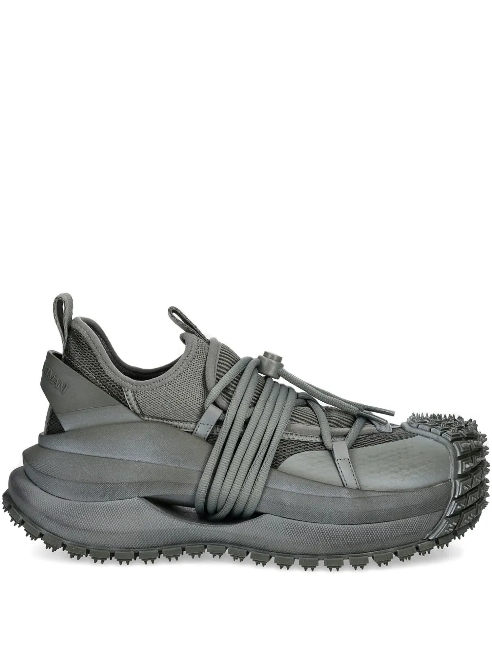 Emporio Armani lace-up sneakers Grey