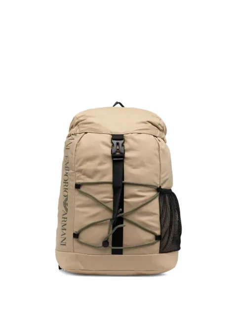 Emporio Armani Kids logo-print drawstring backpack