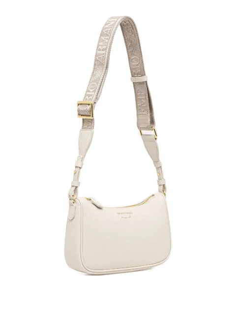Emporio Armani logo-plaque zip-top shoulder bag