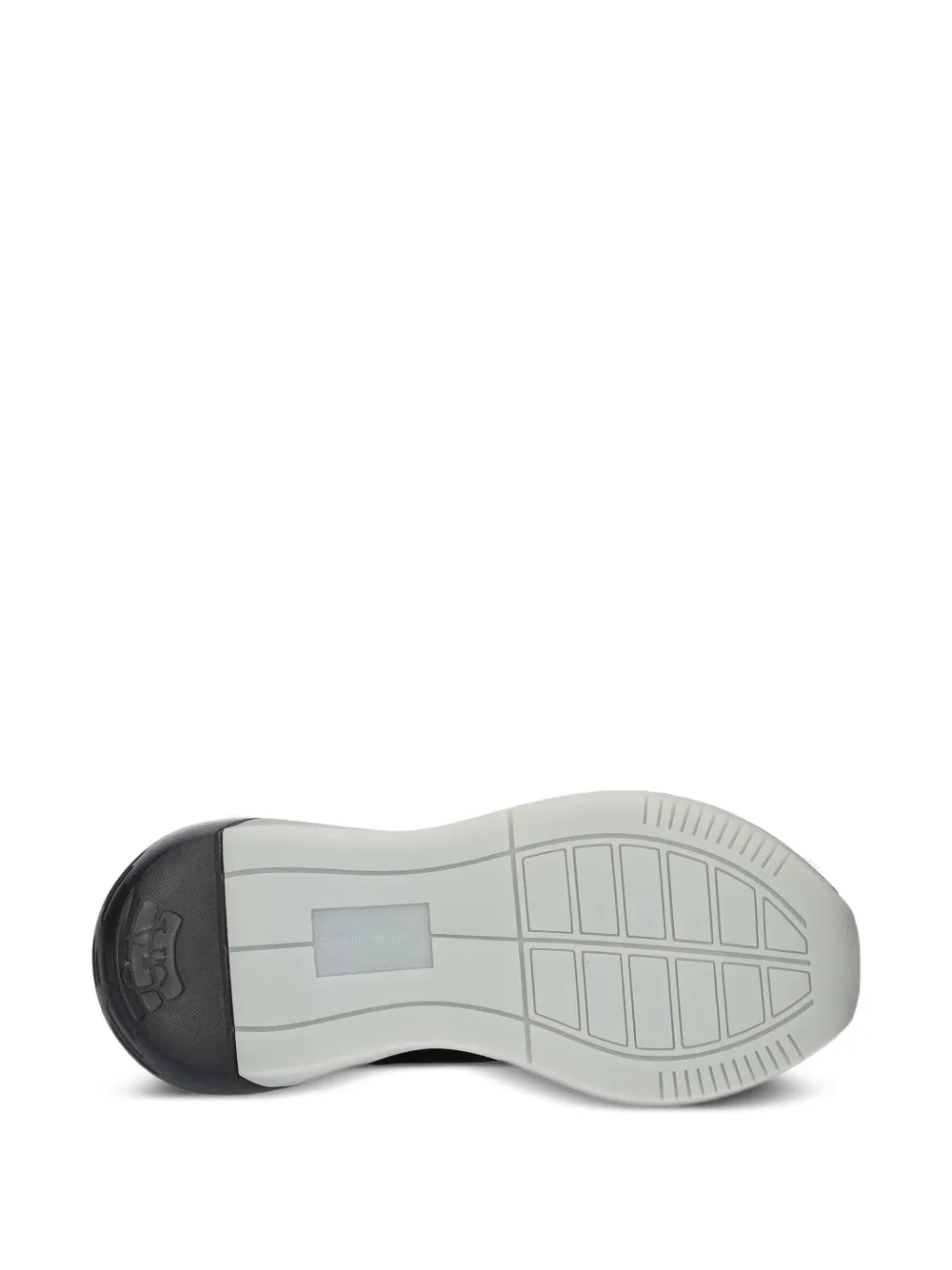 Emporio Armani mesh-panelled lace-up sneakers Black