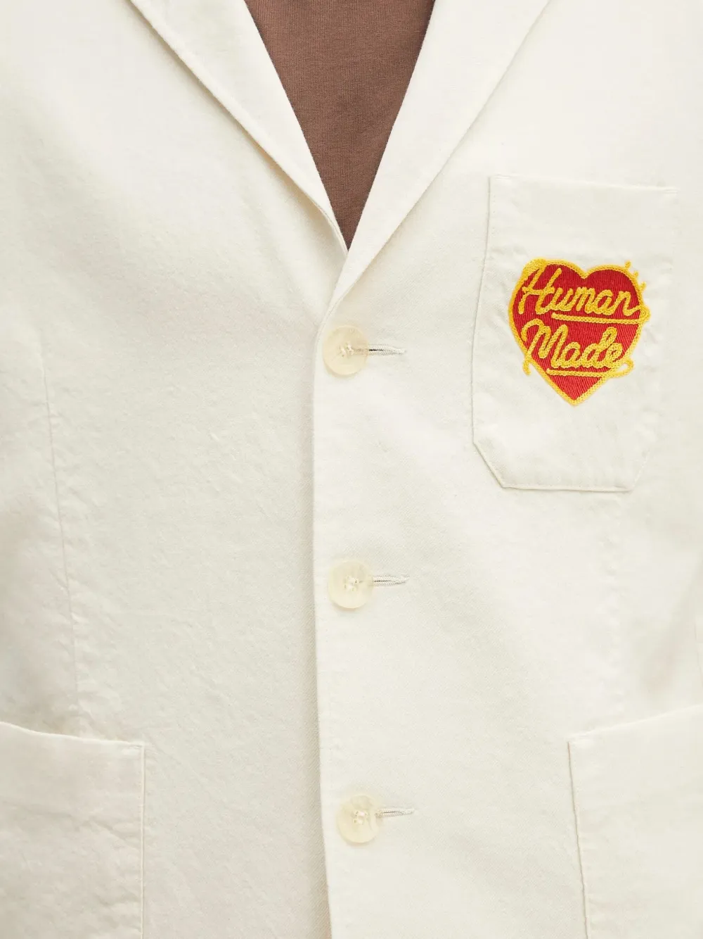 Human Made Blazer met geborduurd logo Wit