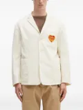 Human Made logo-embroidered blazer - White