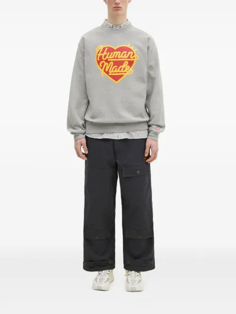 Human Made sudadera con logo de corazón